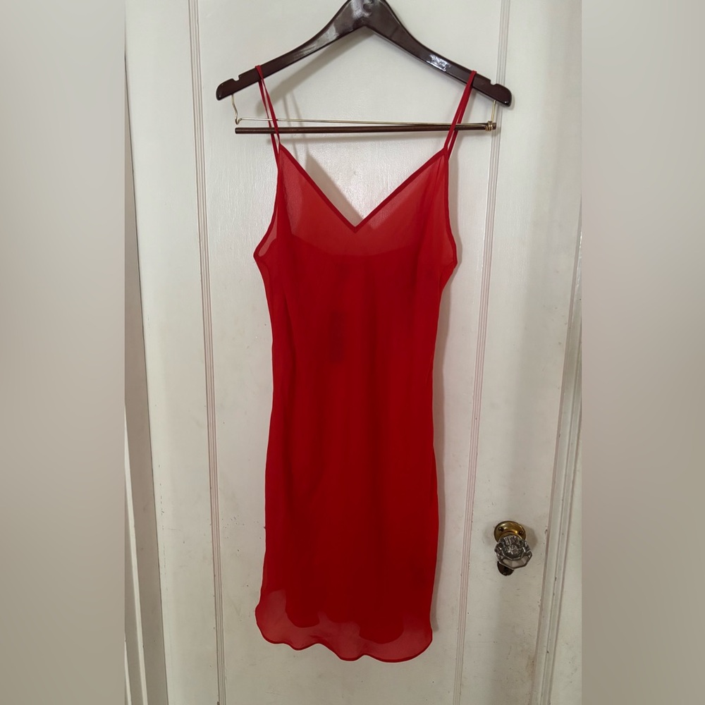 Vintage Ralph Lauren Sheer Slip Dress